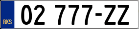 Truck License Plate